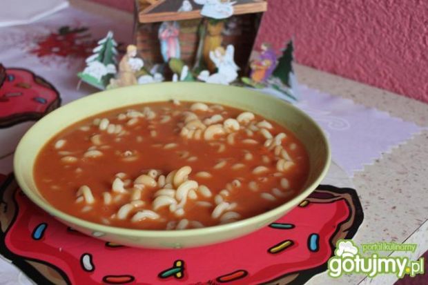 Przepis  zupa pomidorowa z makaronem laluni przepis