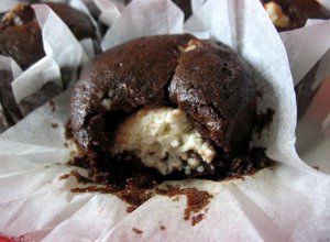 Muffiny czekoladowe z twarogiem