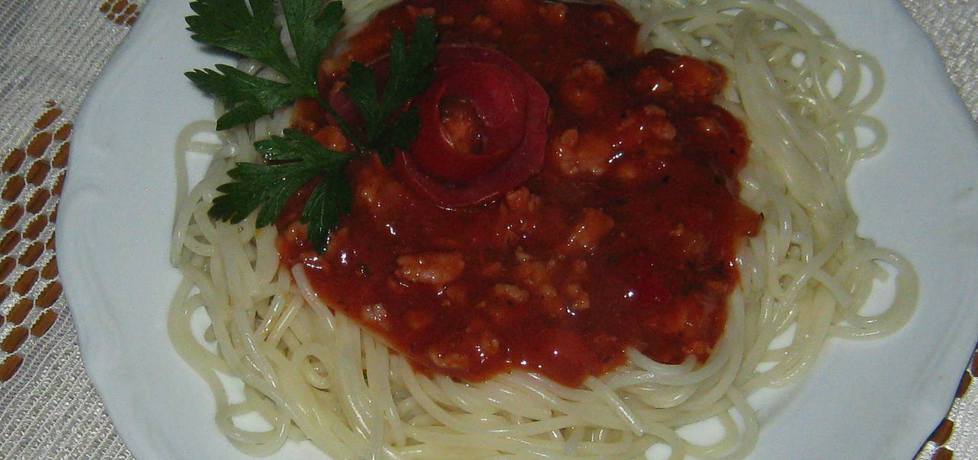 Spaghetti z sosem (autor: beatkaa153)