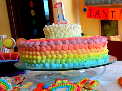 Tęczowy tort (torta arcobaleno)