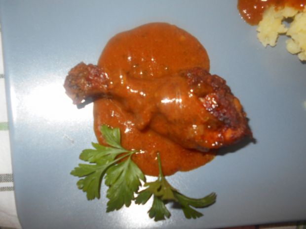 Przepis  pałki z kurczaka z sosem przepis