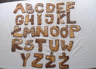 Słodki naleśnikowy alfabet