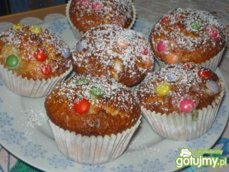 Przepis  muffinki z cukierkami przepis