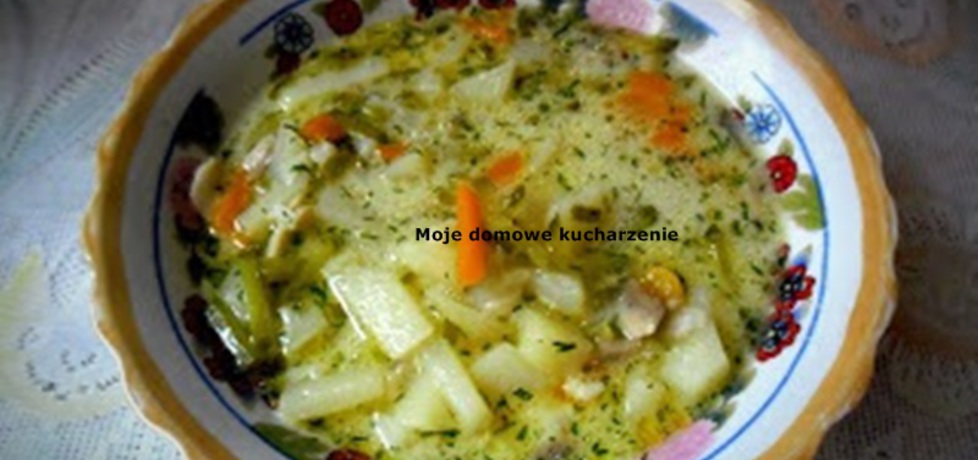 Zupa ogórkowa z ryżem i pieczarkami (autor: bozena6 ...