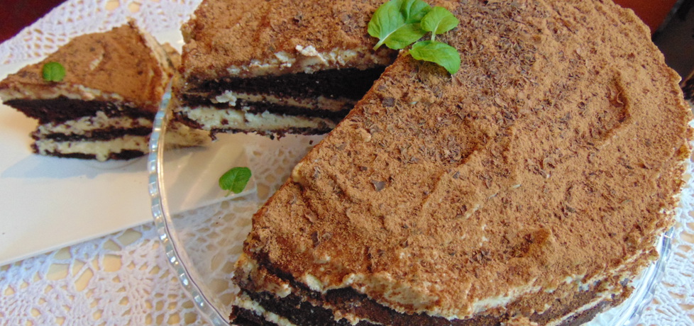 Swiąteczny tort z masą serową. (autor: elapolo)
