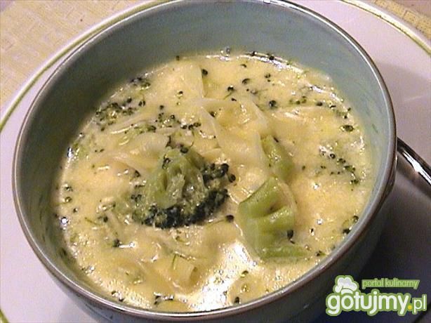 Przepis  zupa serowa z brokulami przepis