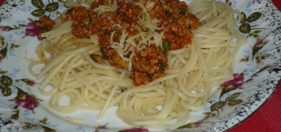 Spaghetti z papryką i natką pietruszki (autor: wafelek2601 ...