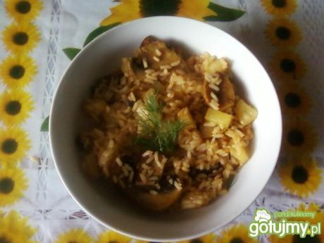 Przepis  ryż z ananasem przepis