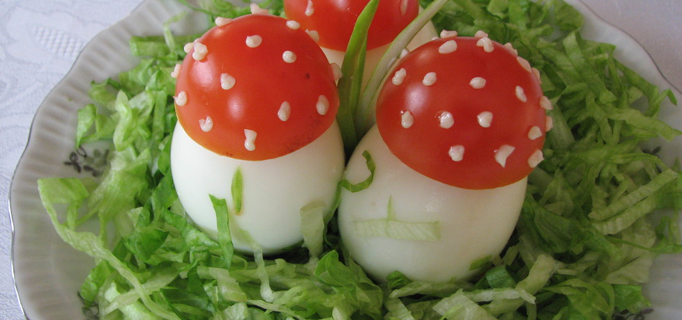 Jaja faszerowane grzybkami marynowanymi (autor: skotka ...