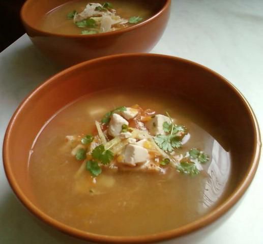 Przepis  zupa z kiełkami i tofu przepis