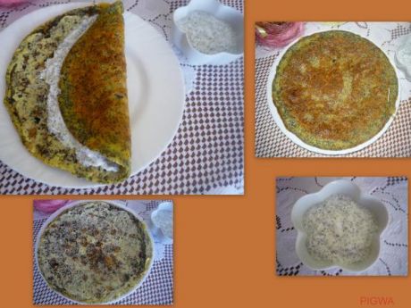 Przepis  omlet migdałowo-makowy przepis
