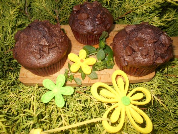 Przepis  muffinki z czereśniami i czekoladą przepis