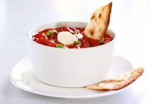 Meksykańska zupa pomidorowa  prosty przepis i składniki