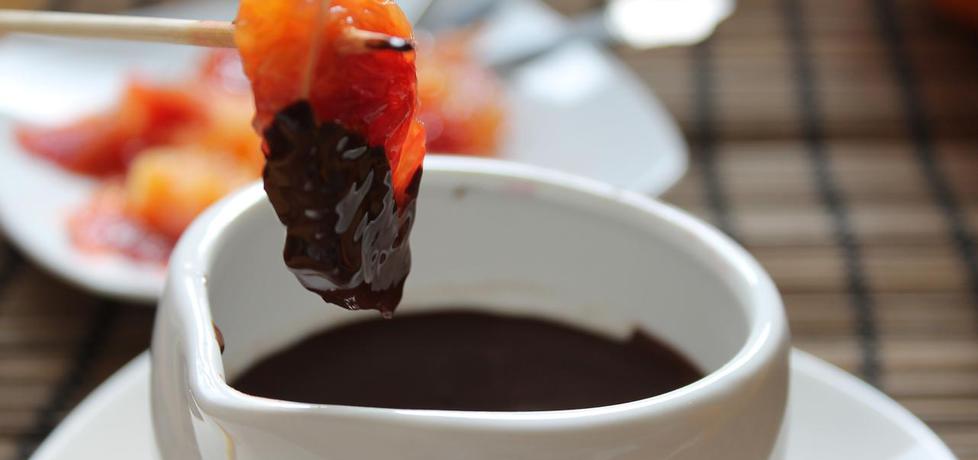 Pomańcze w czekoladowym fondue alla brandy (autor: iwonadd ...