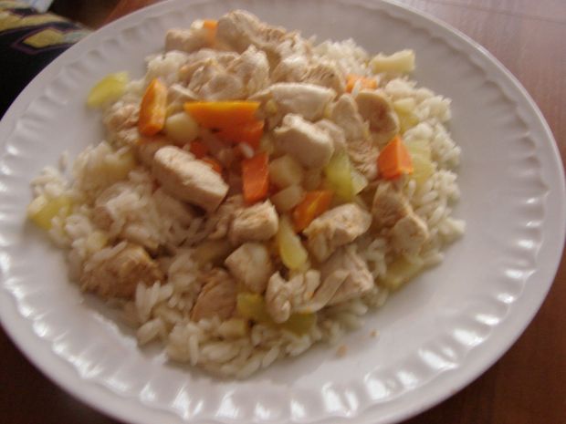 Przepis  ryż z kabaczkiem i warzywami przepis