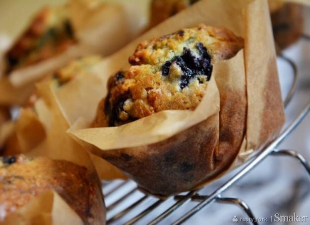 Blueberry muffin / jagodowe muffinki z białą czekoladą