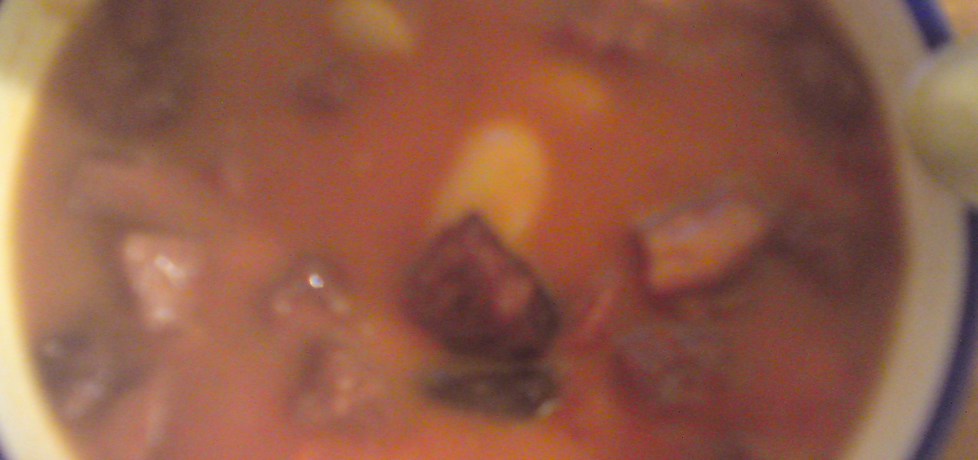 Fasolka z kiełbasą i pomidorami (autor: kasiurek)