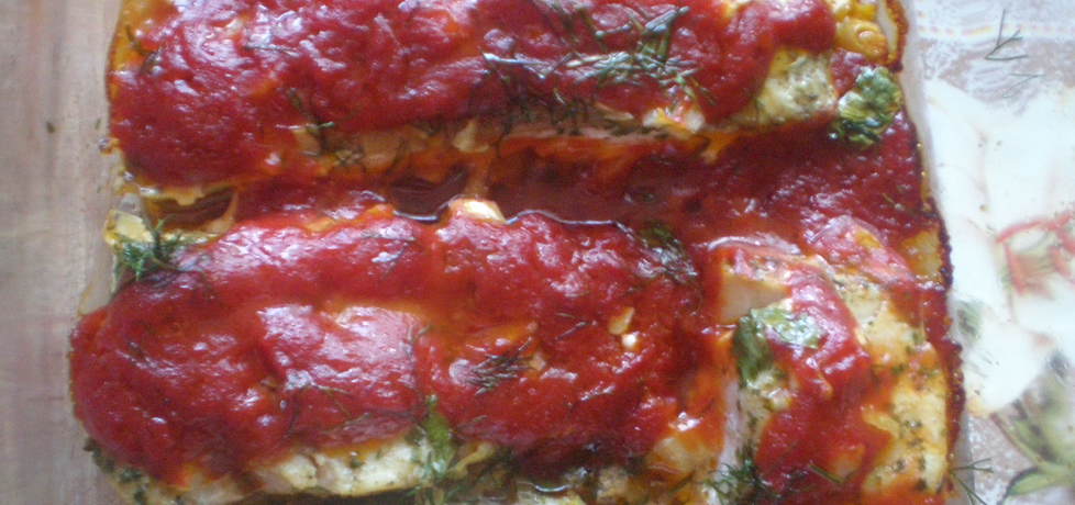 Dorsz zapiekany w sosie pomidorowym (autor: ilonaalbertos ...