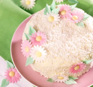 Biały tort z kremem cytrynowym  prosty przepis i składniki
