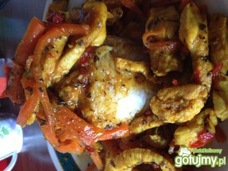 Przepis  obiad w 30 minut kurczak sweet chili ryz przepis