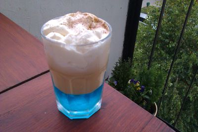 Coffee blue curacao