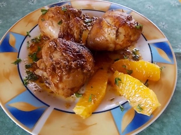 Przepis  kurczak z pomarańczą i miodem przepis