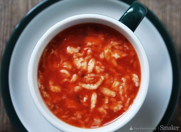 Zupa pomidorowa z lanymi kluskami