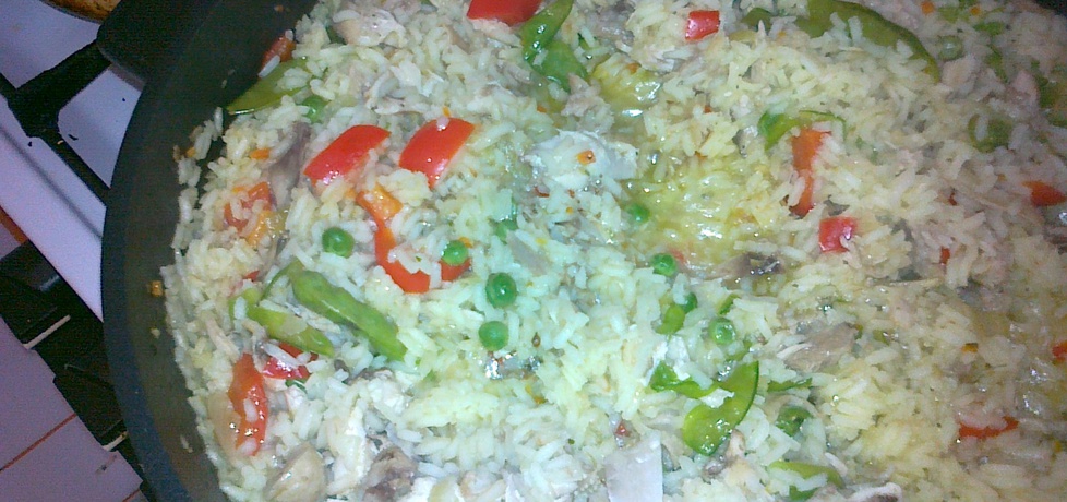 Kolorowy ryż z kurczakiem (autor: teresa18)