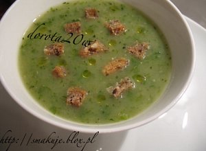 Zielona zupa z sałaty i cukinii  prosty przepis i składniki