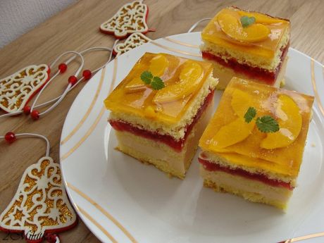 Przepis  ciasto malinowo-brzoskwiniowe przepis