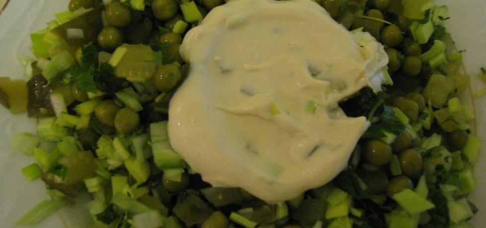 Zielona sałatka z groszkiem (autor: magda60)