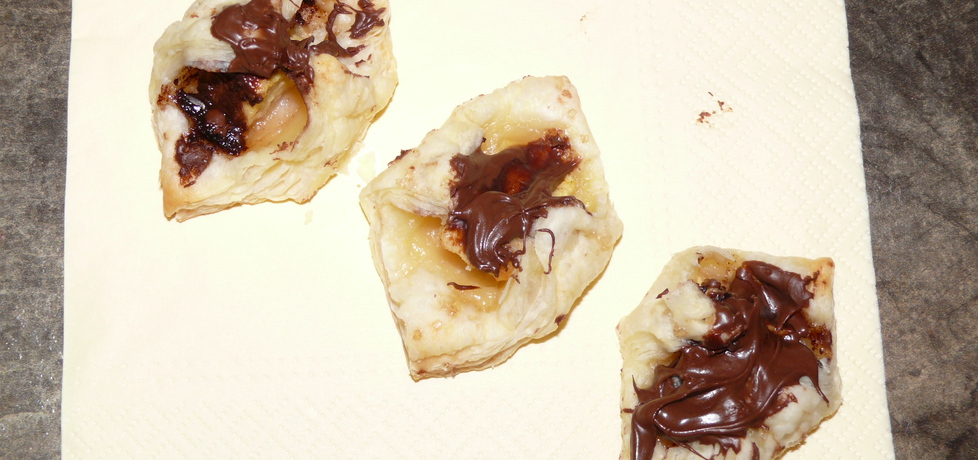 Szybkie ciasteczka francuskie z jabłkiem i nutellą (autor: miodunka ...