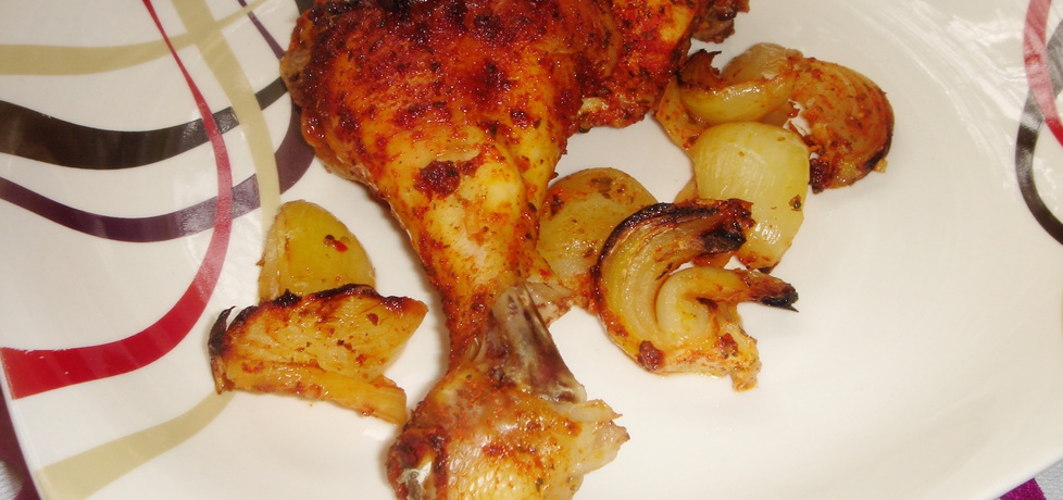 Nóżki z kurczaka pieczone z cebulką w masełku (autor: justi2401 ...
