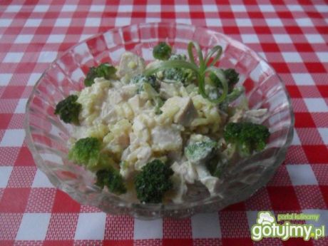 Przepis  sałatka z ryżu i brokułów przepis