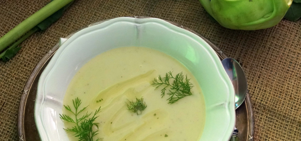 Zupa krem z kalarepki z zielonym pesto (autor: kulinarne