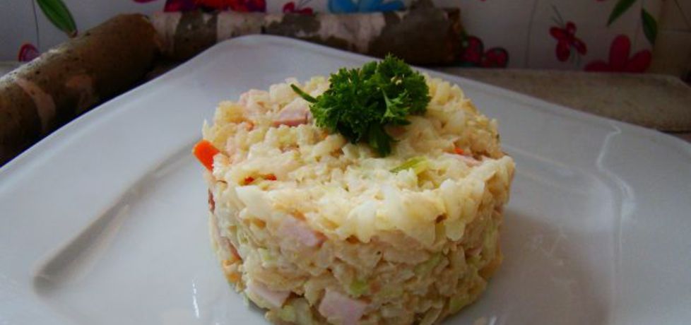 Smażony ryż z porem i szynką (autor: iwa643)