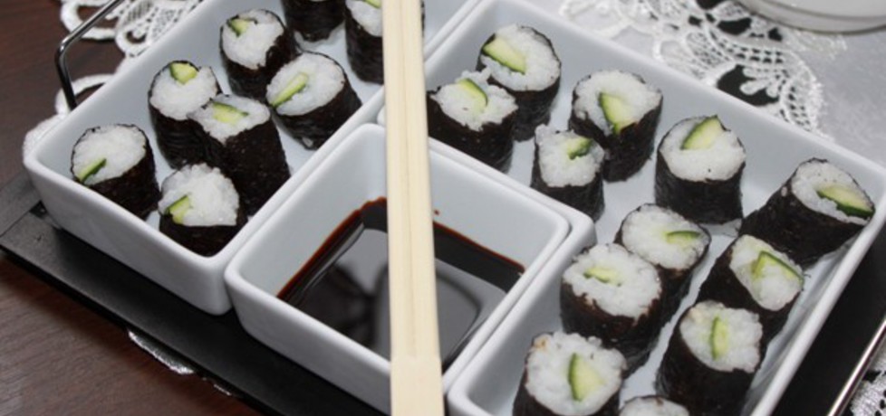Sushi ze świeżym ogórkiem (autor: smakolykijoanny ...