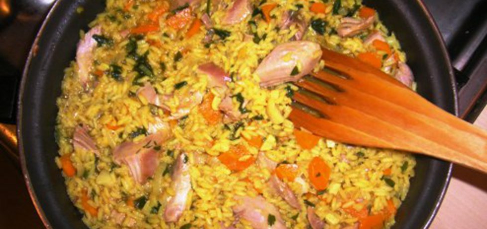 Ostry ryż curry z indykiem (autor: dorota61)
