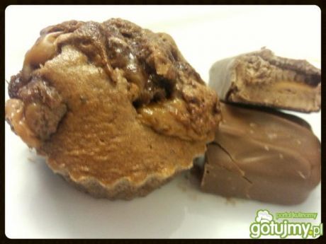 Przepis  kakaowe muffiny z batonem mars przepis