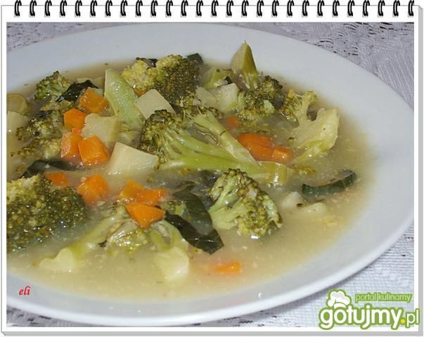 Przepis  zupa brokułowa 2 eli przepis