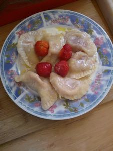 Truskawkowe pierogi