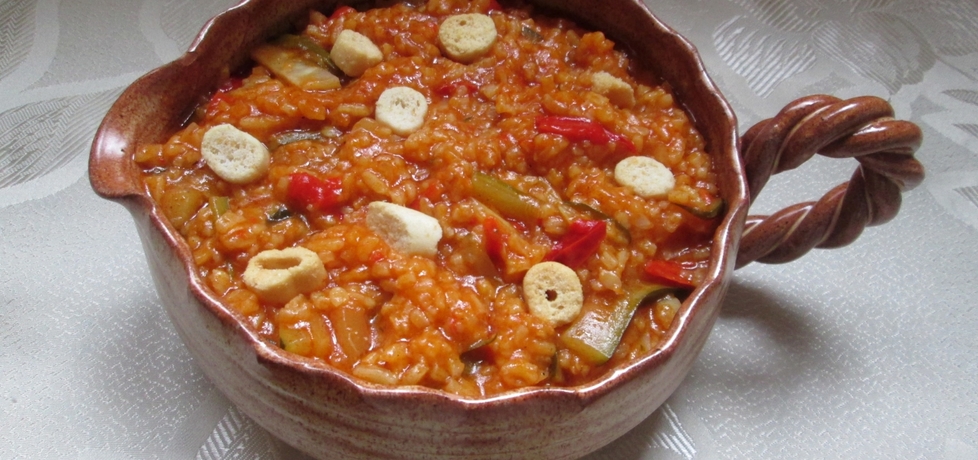 Warzywna potrawa z ryżem (minestrone ) (autor: katarzyna40 ...
