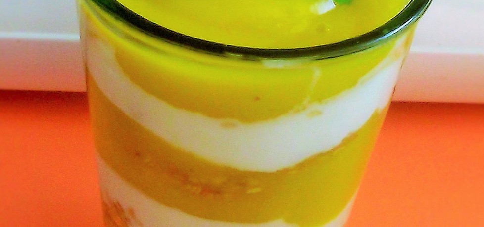 Deser jogurtowy z mango i bananem (autor: futka)