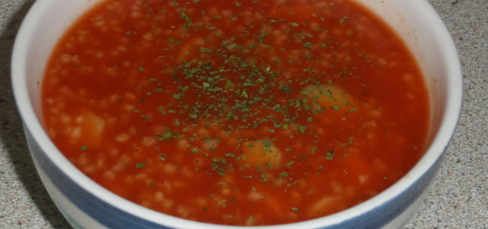 Zupa pomidorowa z kaszą jęczmienną (autor: justyna92 ...
