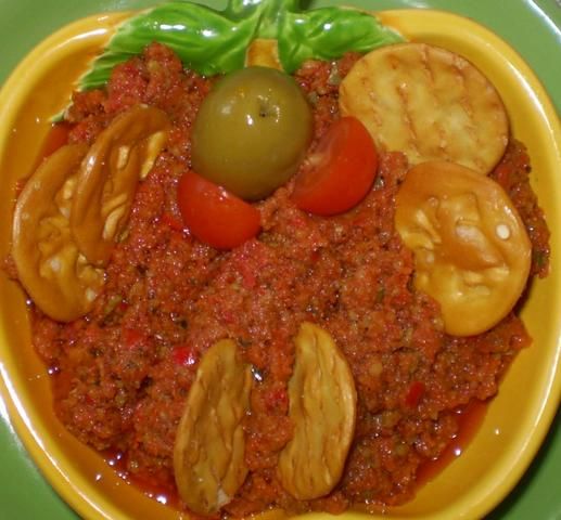 Przepis  pasta z suszonych pomidorów i bobu : przepis