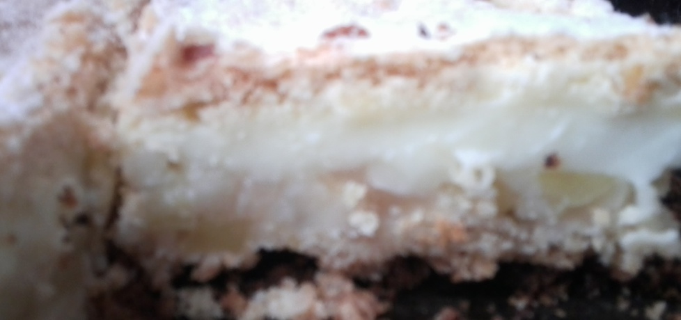 Pyszne ciasto z jabłkowo-budyniowe (autor: kleo)