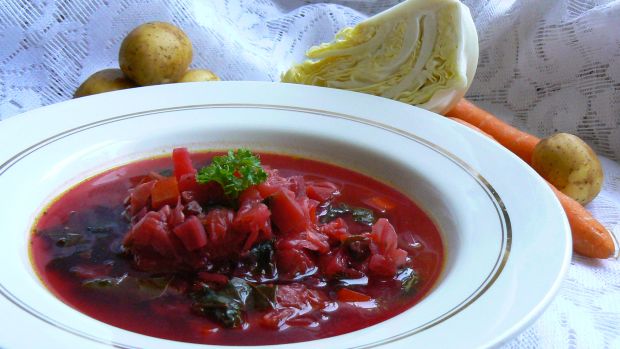 Przepis  kolorowa zupa z wielu warzyw przepis