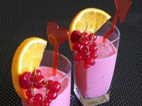 Przepis  malinowo porzeczkowe smoothie przepis