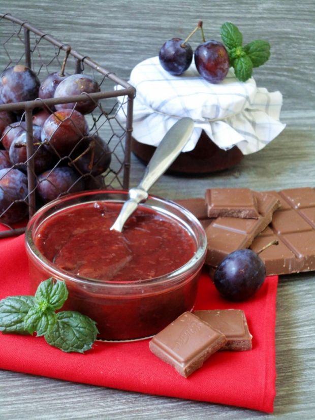 Przepis  czeko-śliwka czyli powidła z czekoladą przepis