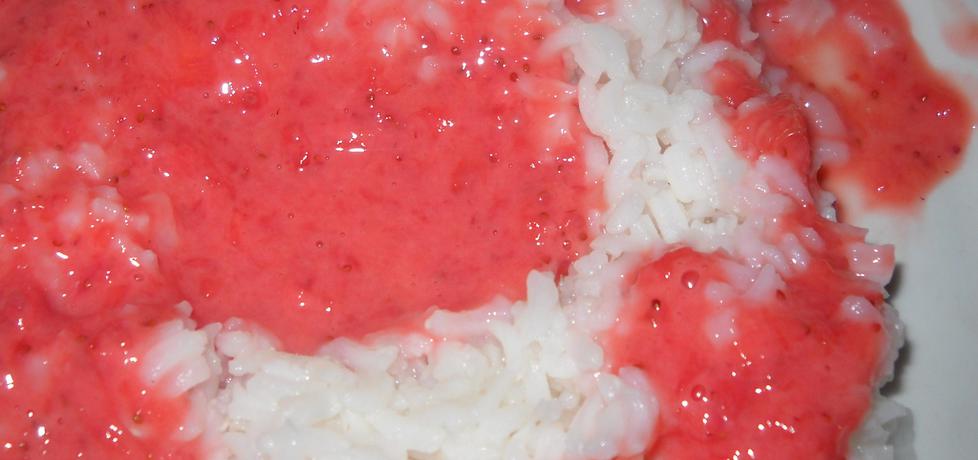 Ryż w sosie truskawkowo-poziomkowym (autor: justyna